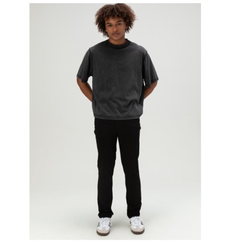 RSQ Jeans Unisex Black Seattle Skinny Tapered Jeans 29 x 30